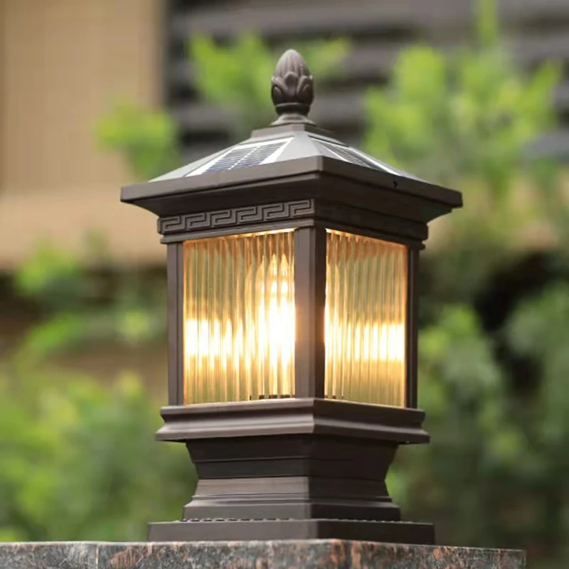 Наружная солнечная лампа TEMAR, классическая Ретро водонепроницаемая светодиодная лампа для внутреннего двора, для украшения сада, балкона, виллы, настенный светильник 1