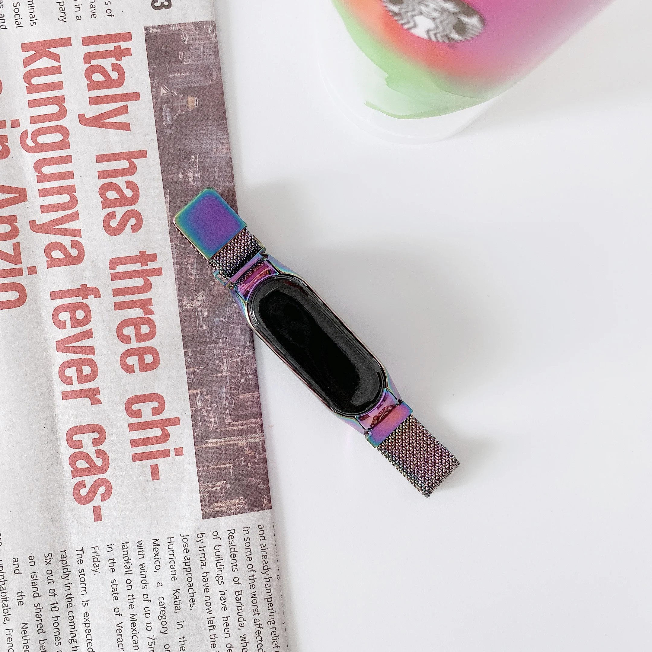 Ремешок для Xiaomi Mi Band 5 Металлический браслет на запястье Безвинтовой ремешок из нержавеющей стали для Mi Band 5 Ремешковые браслеты Pulseira 4