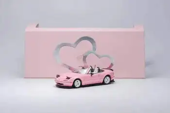 Valentine's Day limited MT 1: 64 mx5 розовая переключаемая модель автомобиля из легкого сплава