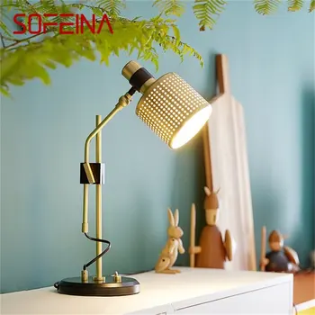 Настольная лампа SOFEINA в постмодернистском стиле, простой креативный дизайн, светодиодный настольный светильник с регулируемым углом наклона для спальни, гостиной, домашнего декора.