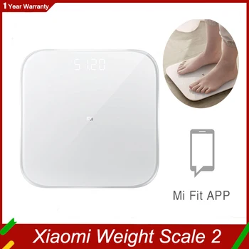 Xiaomi Smart Weighting Scale 2 Bluetooth 5.0 Прецизионные весы со светодиодным дисплеем, бытовые весы для фитнеса, запись приложения MiFit