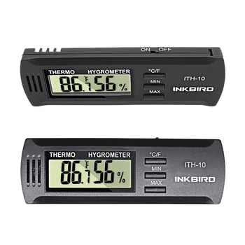 Цифровой термометр-гигрометр INKBIRD ITH-10, Датчик регулятора температуры, Измеритель влажности для домашней метеостанции, Обогрев, Охлаждение