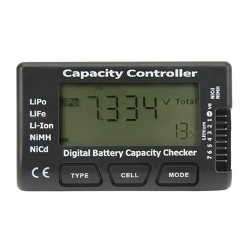 Измеритель напряжения аккумуляторов Портативный контроллер емкости аккумулятора широкого применения для тестирования