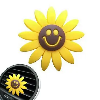 Автомобильный зажим для духов Sunflower с отверстием для ароматической карты, зажим для духов, аромадиффузор для выхода кондиционера в автомобиле