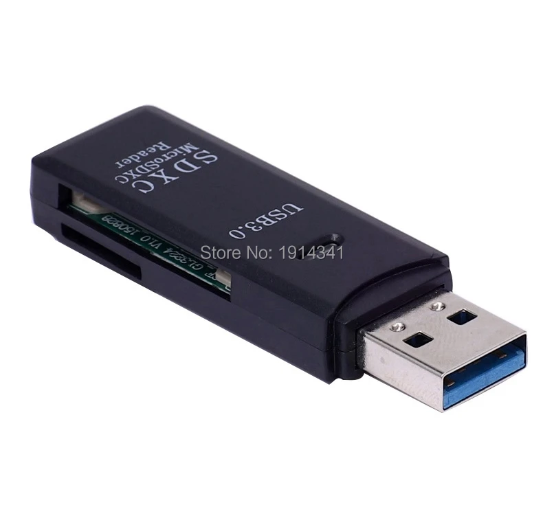 100шт Кард-Ридер USB 3.0 SD/Micro SD TF OTG Смарт-Адаптер Карты Памяти для Ноутбука USB 3.0 multi Smart Cardreader SD Card Reader 4