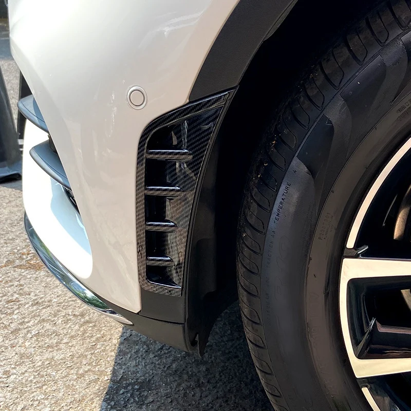 Автомобильный Карбоновый ABS Спойлер Переднего Бампера, Боковое Крыло, Декоративная Крышка Для Mercedes Benz GLC Class GLC260 GLC300 2020 3
