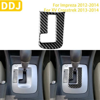 Для Subaru Impreza 2012-2014/XV Crosstrek 2013-2014 Аксессуары Автомобильная внутренняя панель переключения передач из углеродного волокна Внутренняя рамка Наклейка для отделки