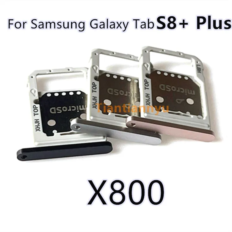 Для планшетного компьютера Samsung GALAXY Tab S8 12,4 SM-X800 X806 Новый адаптер для SIM-карты и слот для держателя лотка для карт Micro SD 0