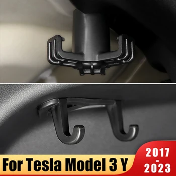 Для Tesla Model 3 Y 2017- 2021 2022 2023 Крючок для багажника, крючок для продуктовой сумки, автомобильные подвесные аксессуары, крючок для багажного отделения, сумка для перчаток, Крючок