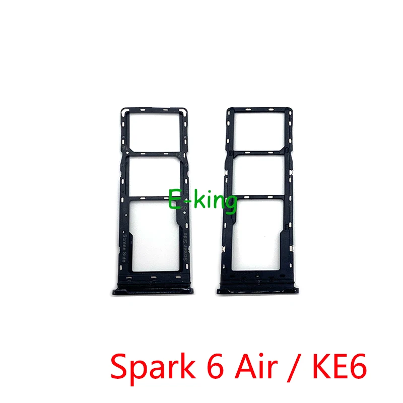 Для Tecno Spark 2 4 5 6 7 Air Pro Go KA7 KC2 KC8 KD7 KD6 KE7 KE6 KF6 KF8 KB7 Слот для sim-карты Держатель Лотка Гнездо для чтения sim-карт 5