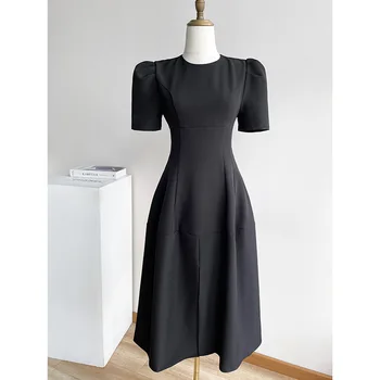 2023 новое роскошное дизайнерское женское черное праздничное платье на день рождения