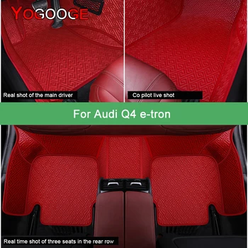 Автомобильные коврики YOGOOGE для Audi Q4 E-Tron, роскошные автоаксессуары, коврик для ног