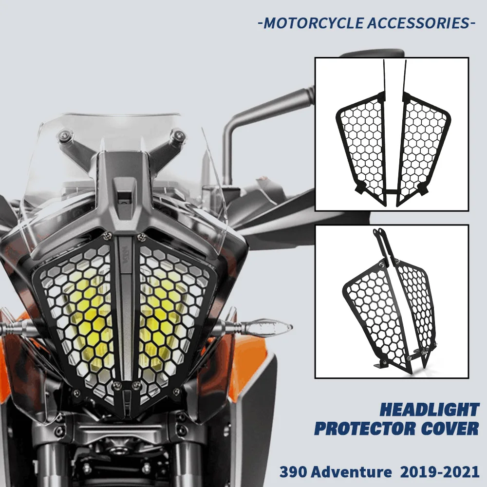 Защитная крышка фары мотоцикла решетка радиатора для 390 Adventure adv 2019 2020 2021 Аксессуары 390ADV 0