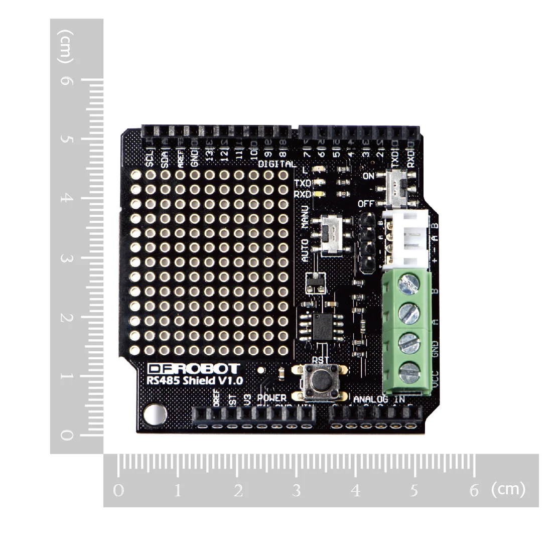 Плата расширения DFRobot от TTL до RS485 модуль последовательного порта UART, совместимый с Arduino с переключателем 2