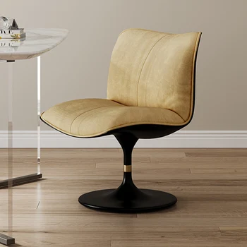 Вращающиеся игровые стулья для кафе, обеденные стулья Nordic Single, роскошные обеденные стулья для гостиной, мебель для столовой Sandalye YX50DC