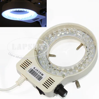 56 LED Кольцевой Светильник Illuminator Регулируемая Лампа Для Промышленного Стереомикроскопа Цифровая Камера Лупа KJ63HW UK/US/EU Plug