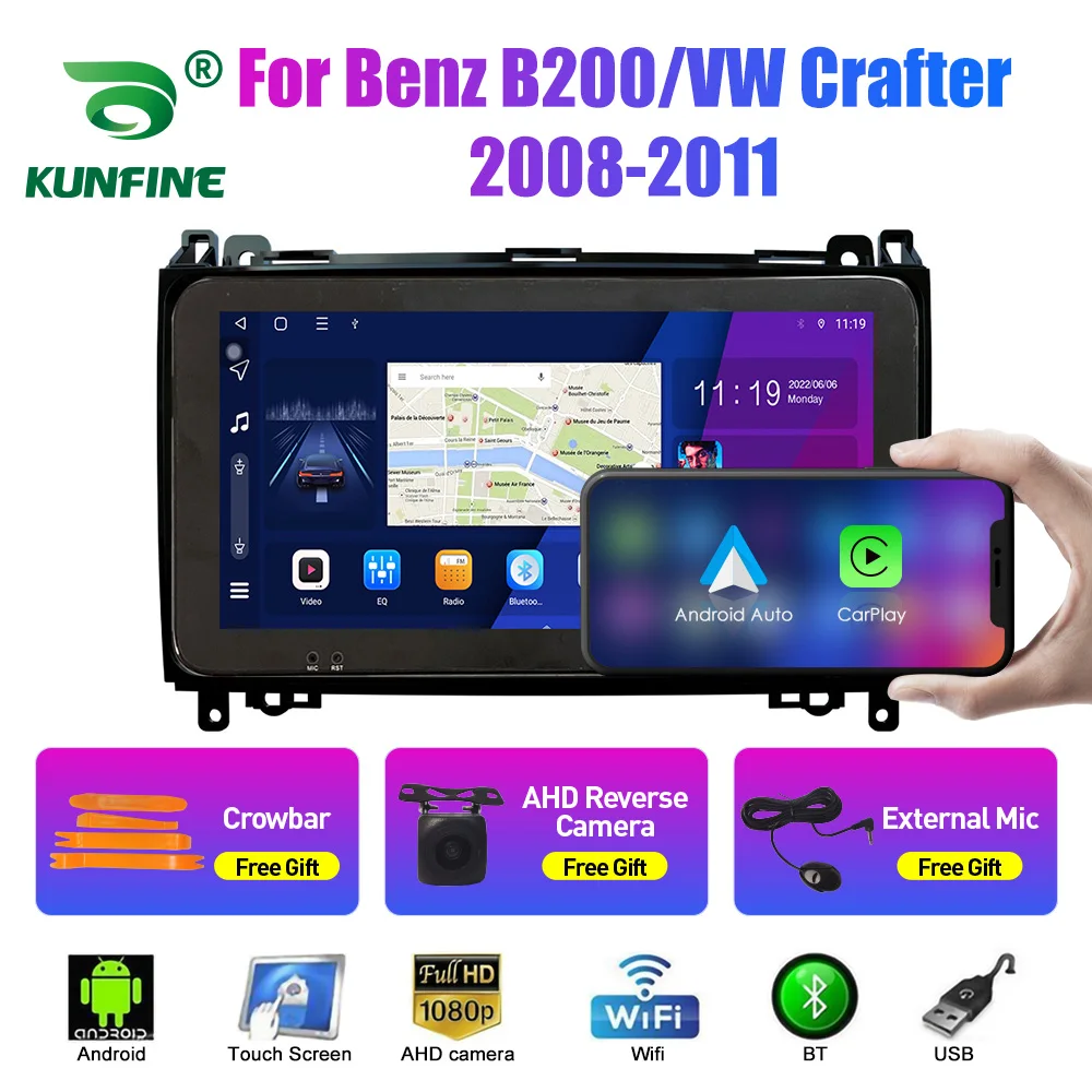 10,33 Дюймов Автомобильный Радиоприемник Для Benz A-class W169 Benz 2Din Android Восьмиядерный Автомобильный Стерео DVD GPS Навигационный Плеер QLED Экран Carplay 0
