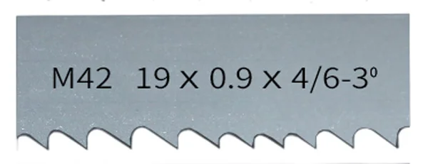 Ленточнопильный диск 1735, 2240, 2360, 2560 мм x19 x 0,9 мм для резки твердых пород дерева, мягкого металла Биметаллический ленточнопильный диск M42. 5