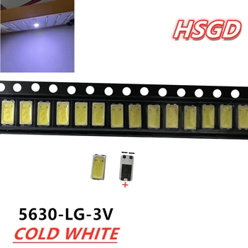 50 ШТ. Для LG LED LCD Backlight TV Применение Светодиодная Подсветка средней Мощности RS59P 0.5 Вт 3 В 5630 Холодная белая Светодиодная Подсветка ЖК-телевизора