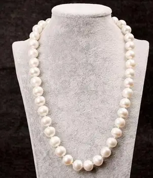 Натуральное аутентичное ювелирное ожерелье из белого жемчуга AAA круглой формы 7-9-10 мм
