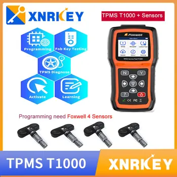 Сервисный инструмент XNRKEY Foxwell T1000 TPMS Проверка декодера датчика TPM Радиочастотный брелок Система контроля давления в шинах Автоматический тестер