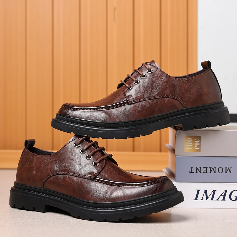 Modx Обувь Кроссовки Мужская Повседневная обувь из натуральной кожи на шнуровке Для ходьбы Мужская Уличная обувь для инструментов Мужская 1
