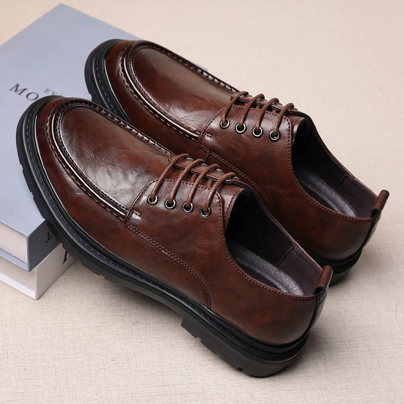 Modx Обувь Кроссовки Мужская Повседневная обувь из натуральной кожи на шнуровке Для ходьбы Мужская Уличная обувь для инструментов Мужская 2
