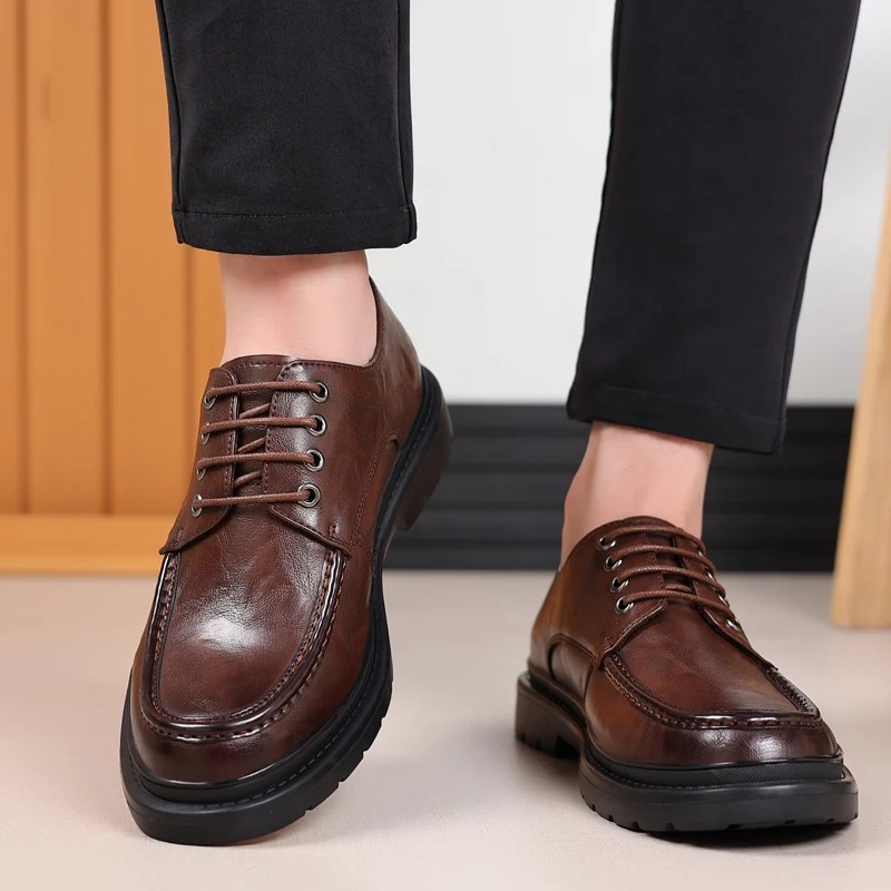 Modx Обувь Кроссовки Мужская Повседневная обувь из натуральной кожи на шнуровке Для ходьбы Мужская Уличная обувь для инструментов Мужская 4
