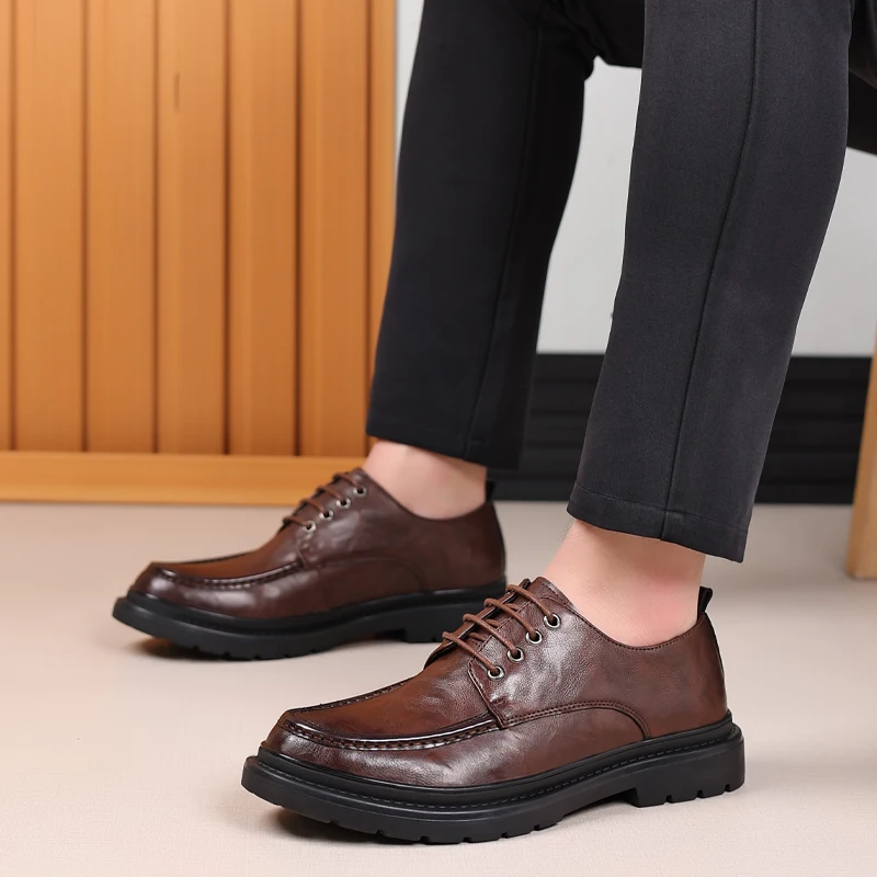 Modx Обувь Кроссовки Мужская Повседневная обувь из натуральной кожи на шнуровке Для ходьбы Мужская Уличная обувь для инструментов Мужская 5