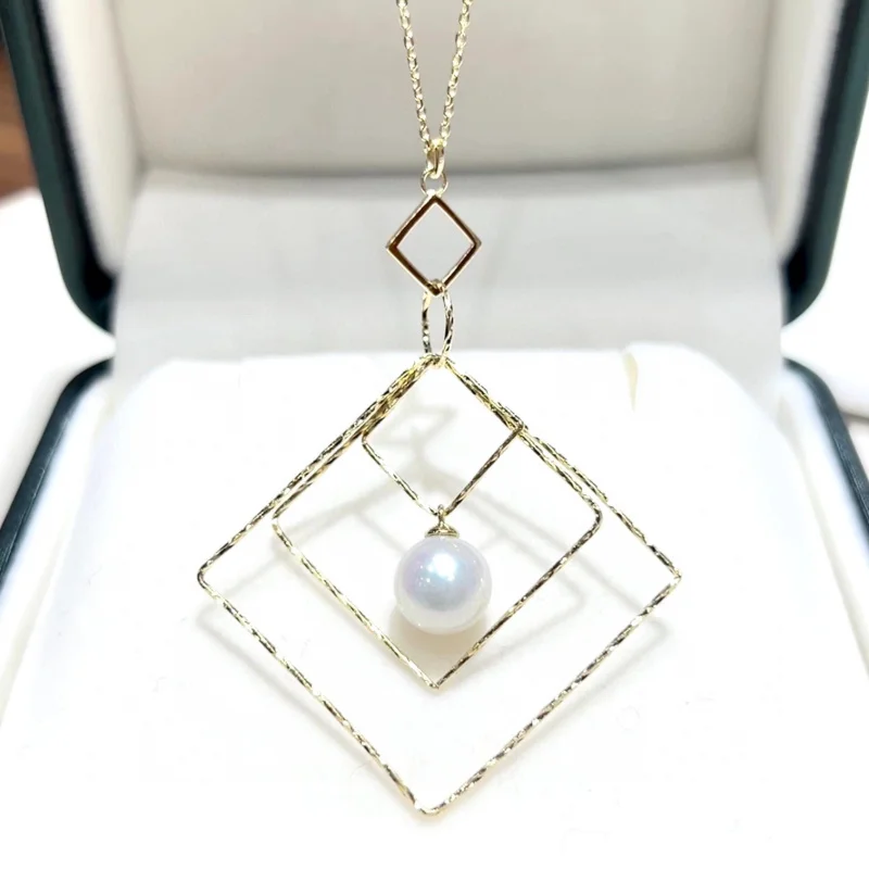 MeiBaPJ 7,5-8 мм Натуральный Белый Круглый жемчуг, Модное ожерелье из серебра 925 пробы, изысканные свадебные украшения для женщин 0