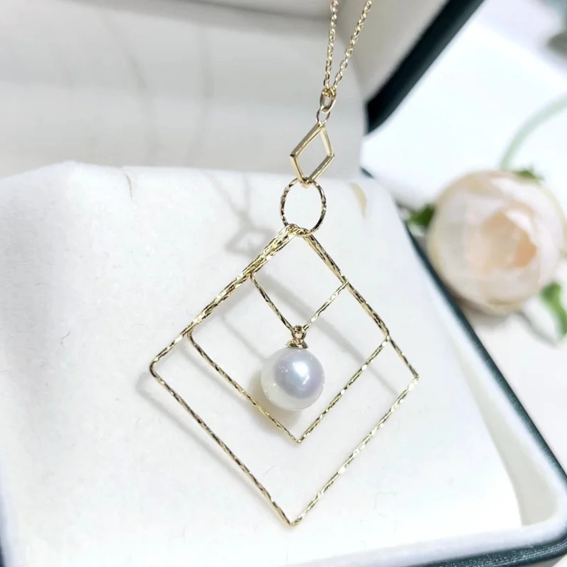 MeiBaPJ 7,5-8 мм Натуральный Белый Круглый жемчуг, Модное ожерелье из серебра 925 пробы, изысканные свадебные украшения для женщин 1