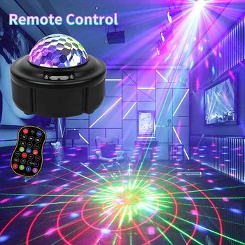 HCWE Светодиодная лампа Magic Ball со звуком Bluetooth, праздничные огни, USB ультрафиолетовый свет, Лазерные проекторы, украшения для семей, Дискотека на Хэллоуин