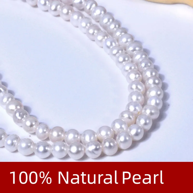 XF800 Ожерелье из настоящего натурального пресноводного жемчуга, ювелирные украшения, подвеска в виде круглого сердца, подарок на день рождения для женщин, белый X601 1