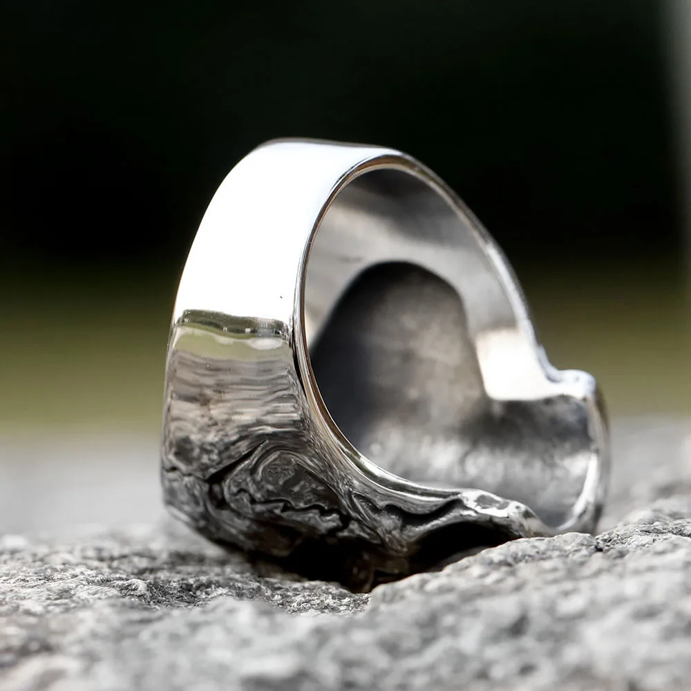 2023 новое винтажное мужское кольцо из нержавеющей стали 316L специального дизайна с черепом в стиле панк для подростков, хип-хоп Ювелирные изделия бесплатная доставка 5