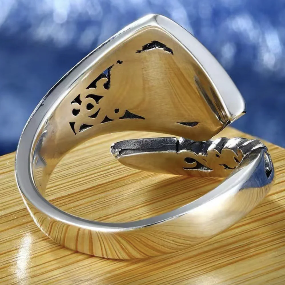 Модные украшения, властное кольцо Бога Солнца для мужчин, ретро-аксессуары в стиле хип-хоп, модные женские кольца в индийском стиле 1