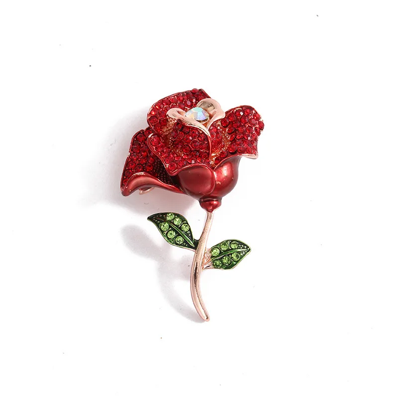 Брошь в виде растения с эмалью Красивая булавка в виде розы и подсолнуха Весенние цвета Доступны Ювелирные изделия из жемчуга высокого качества 3