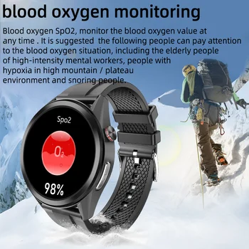 Смарт-браслет для контроля температуры тела, смарт-браслет, ЭКГ, PPG, смарт-часы, точный пульс, кровяное давление, умные часы