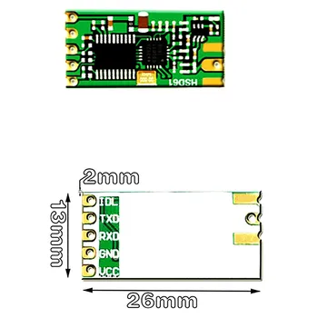 Модуль передачи данных приемопередатчика с беспроводным последовательным портом Si4438 433M совместим с SI4463 2V5-3V4 3v4-6V опционально