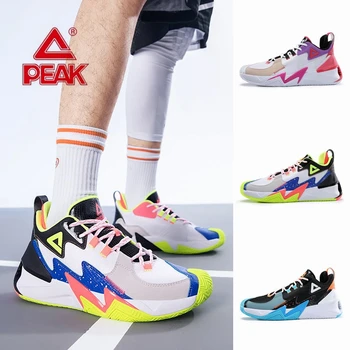 Оригинальные баскетбольные кроссовки PEAK, новая мужская практичная боевая противоскользящая и износостойкая студенческая профессиональная спортивная обувь 2023 года выпуска