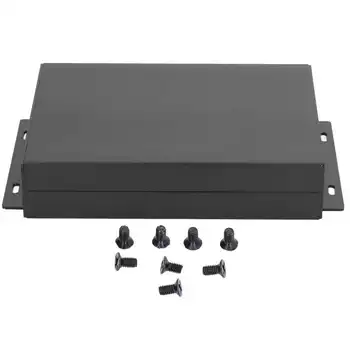 Алюминиевый распределительный футляр для электрической коробки, черный для DIY