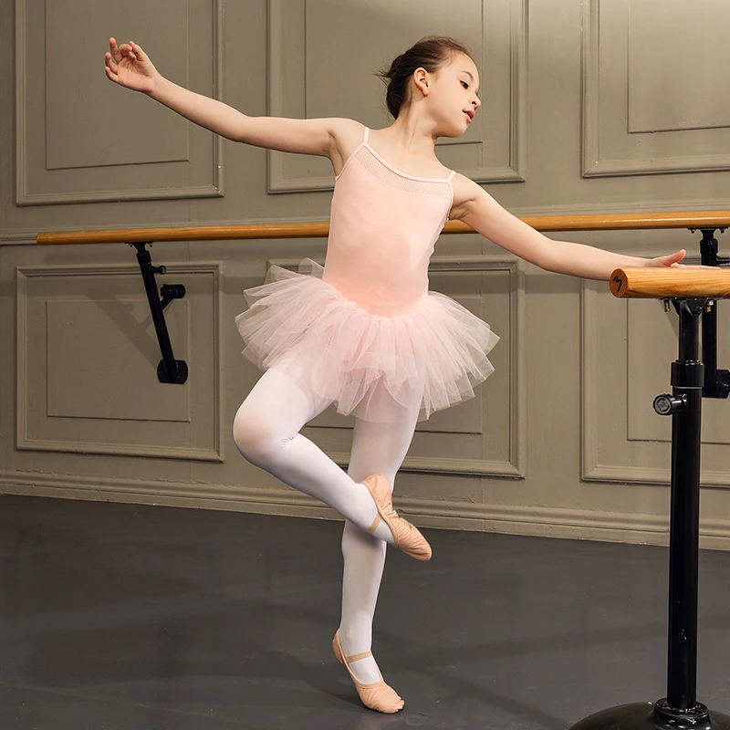 Детское балетное платье Sansha для девочек, камзол-пачка, гимнастический купальник с юбкой DF1601 3