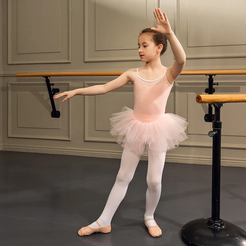 Детское балетное платье Sansha для девочек, камзол-пачка, гимнастический купальник с юбкой DF1601 4