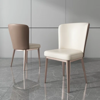 Дизайнерские офисные обеденные стулья Туалетный столик для спальни Деревянные обеденные стулья в скандинавском стиле, Передвижные Высокие стулья для столовой Para El Hogar