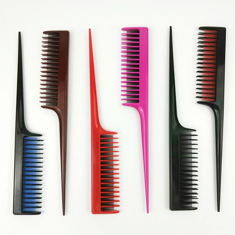 высококачественные черные расчески для прямых волос с логотипом Pro Salon Hairdressing, Антистатическая расческа из углеродного волокна для стрижки волос парикмахера 3
