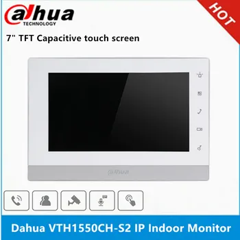 Dahua VTH1550CH-S2 7-дюймовый IP-Видеодомофон С Многоязычными Сенсорными Кнопками, Двусторонний Двунаправленный Разговор, Встроенный Громкоговоритель