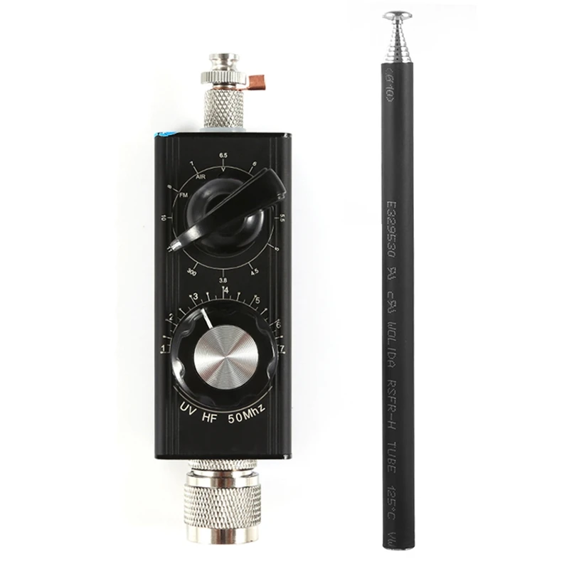 1 Комплект антенного тюнера Mini-ANT 20W QRP 5 МГц-55 МГц Коротковолновая антенна (черная, металлическая) 0