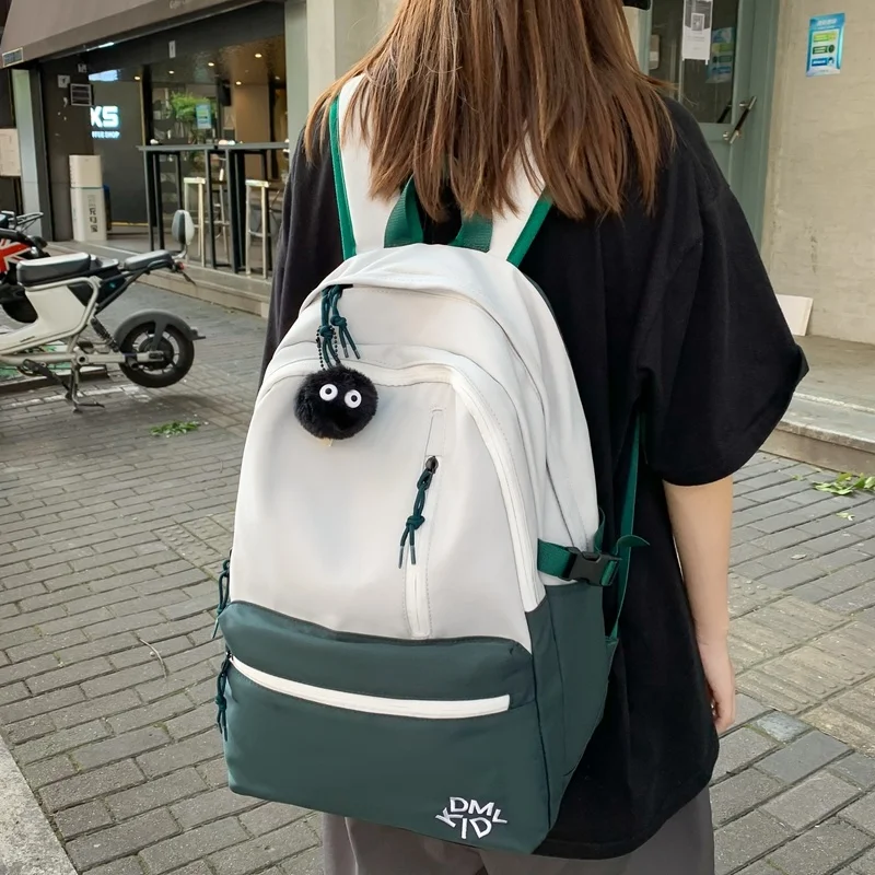Женская нейлоновая школьная сумка для колледжа, женская школьная сумка для отдыха, подростковая сумка для книг большой емкости, дорожный рюкзак для ноутбука, студенческий рюкзак 2