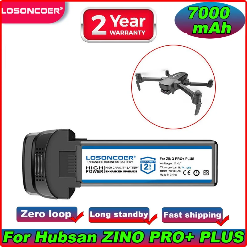 7000 мАч Для Hubsan Zino Pro +, Zino Pro Plus Запасные части для радиоуправляемого дрона Аккумулятор Запасные части для квадрокоптера Аксессуары 0
