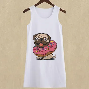 Интересная Удобная юбка Детская Ночная рубашка с рисунком милого щенка, домашняя уличная одежда, Юбка для девочки 2021 Лето