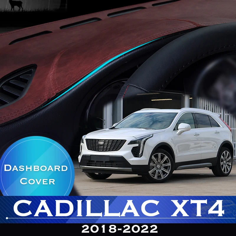 Для Cadillac XT4 2018-2022 Приборная панель автомобиля, избегающая освещения, приборная платформа, крышка стола, противоскользящий коврик для приборной панели, Аксессуары 0